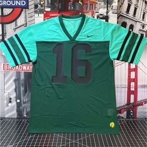 Nike Dri-Fit Men’s X-LARGE Green Plain Football Jersey  DV7364-341 Loose Fit